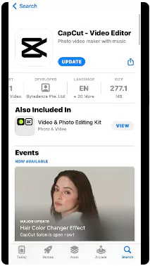 capcut download for iPhone